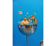 Blumenlochblech Edelstahl mit Zapfen, Größe wählbar